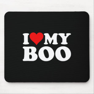 I Love Heart My Boo Bybe Bye Boyfriend Girlfriend Mouse Mat