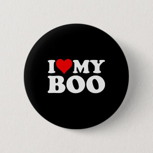 I Love Heart My Boo Bybe E Boyfriend Girlfriend  6 Cm Round Badge