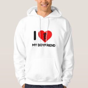 I LOVE HEART MY BOYFRIEND HOODIE