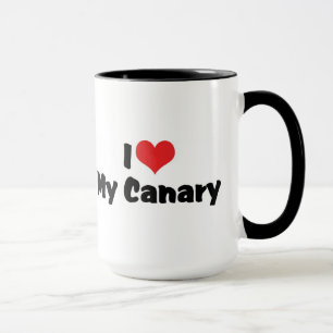 I Love Heart My Canary - Bird Lover Mug
