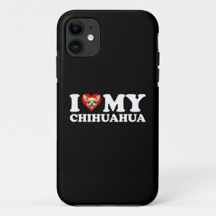 I Love (Heart) My Chihuahua iPhone 11 Case