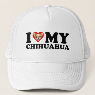I Love (Heart) My Chihuahua Trucker Hat