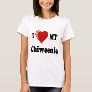 I Love (Heart) My Chiweenie Dog T-Shirt