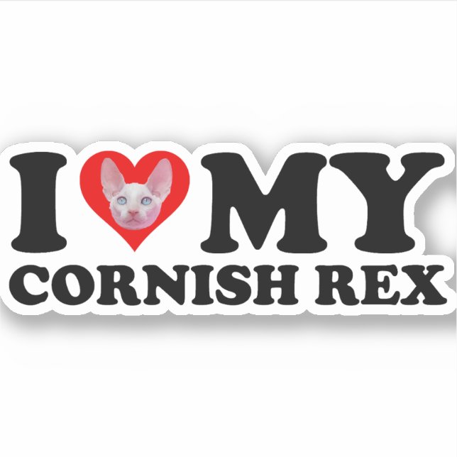I Love (Heart) My Cornish Rex (Front)