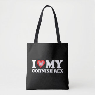 I Love (Heart) My Cornish Rex Tote Bag