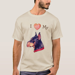 I Love Heart My Doberman  T-Shirt