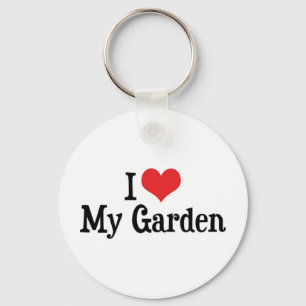 I Love Heart My Garden - Flower Vegetable Garden Key Ring