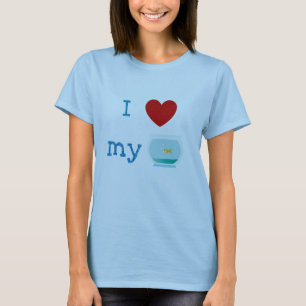 I Love (Heart) My Gold Fish Shirt