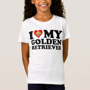 I Love (Heart) My Golden Retriever T-Shirt
