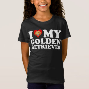 I Love (Heart) My Golden Retriever T-Shirt