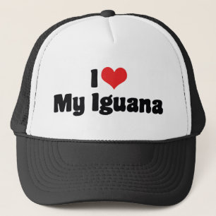 I Love Heart My Iguana - Lizard Lover Trucker Hat
