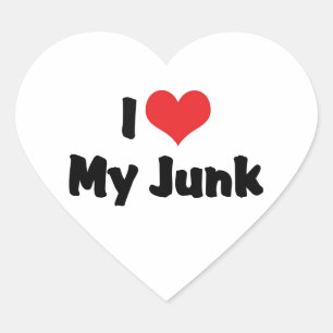 I Love Heart My Junk - Antique Picker Collector Sticker