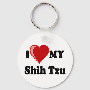 I Love (Heart) My Shih Tzu Dog Key Ring