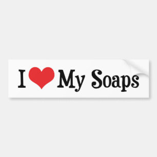 I Love Heart My Soaps - Soap Opera Lover Bumper Sticker