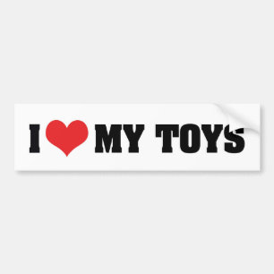 I Love Heart My Toys - Toy Lover Bumper Sticker