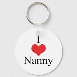 I Love (Heart) Nanny Key Ring