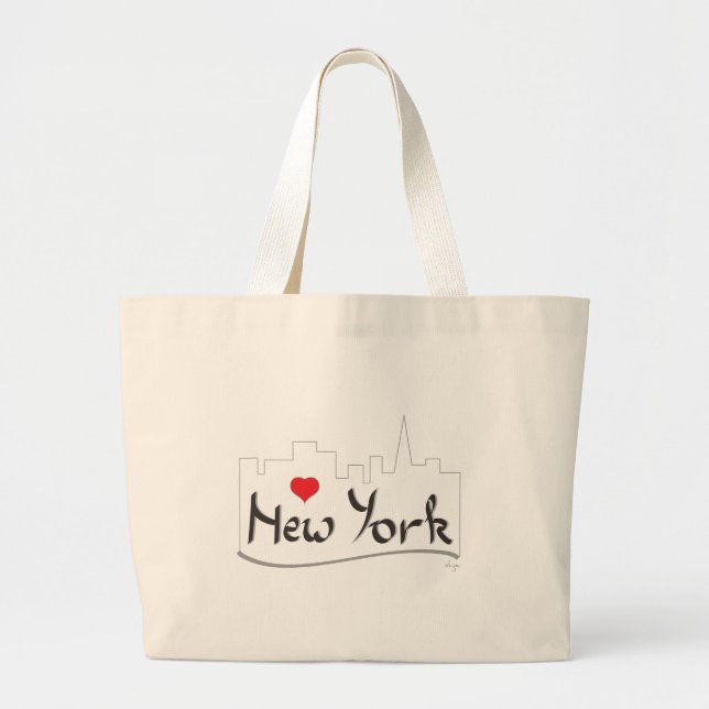 I love (heart) New York, New York Large Tote Bag (Front)