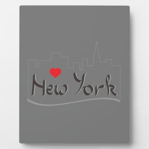 I love (heart) New York, New York Plaque