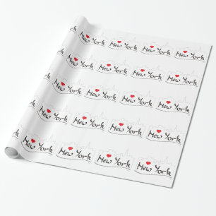 I love (heart) New York, New York Wrapping Paper