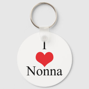I Love (Heart) Nonna Key Ring