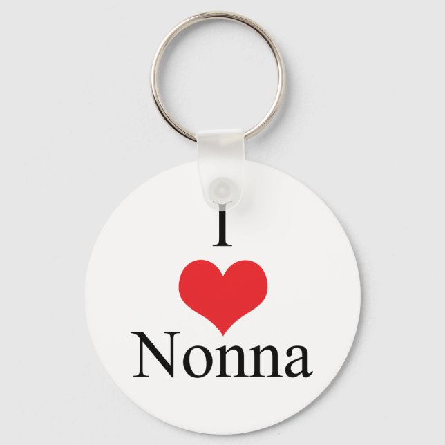 I Love (Heart) Nonna Key Ring (Front)