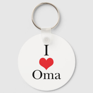 I Love (Heart) Oma Key Ring
