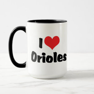 I Love Heart Orioles - Bird Lover Mug