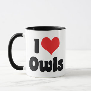 I Love Heart Owls - Owl Lover Mug