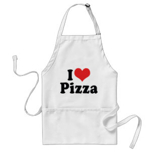 I Love Heart Pizza Standard Apron