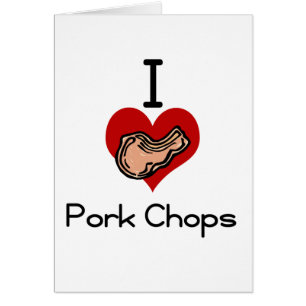 I love-heart pork chop