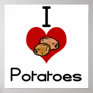 I love-heart potato poster
