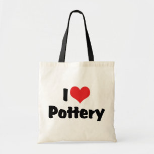I Love Heart Pottery - Clay Lover Tote Bag