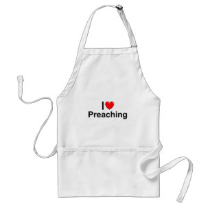 I Love (Heart) Preaching Standard Apron