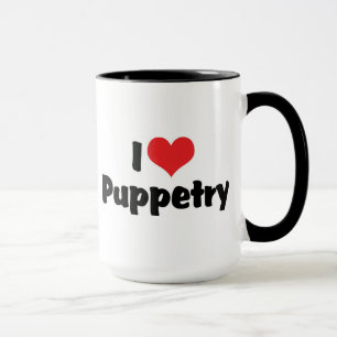 I Love Heart Puppetry - Ventriliquism Lover Mug