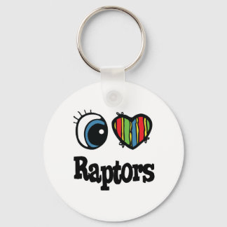 I Love (Heart) Raptors Key Ring