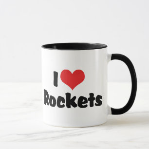 I Love Heart Rockets - Space Exploration Mug