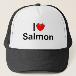 I Love (Heart) Salmon Trucker Hat