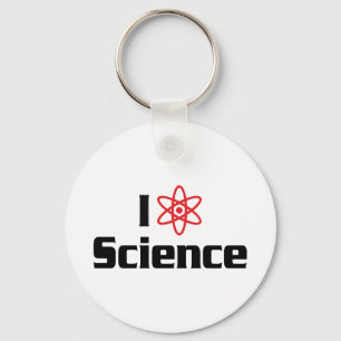 I Love Heart Science - Nuclear Physics Scientist Key Ring