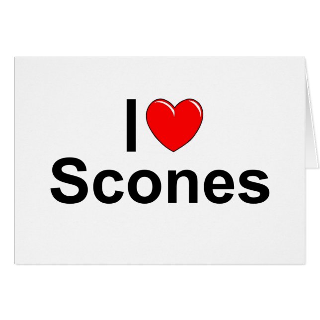 I Love (Heart) Scones (Front Horizontal)