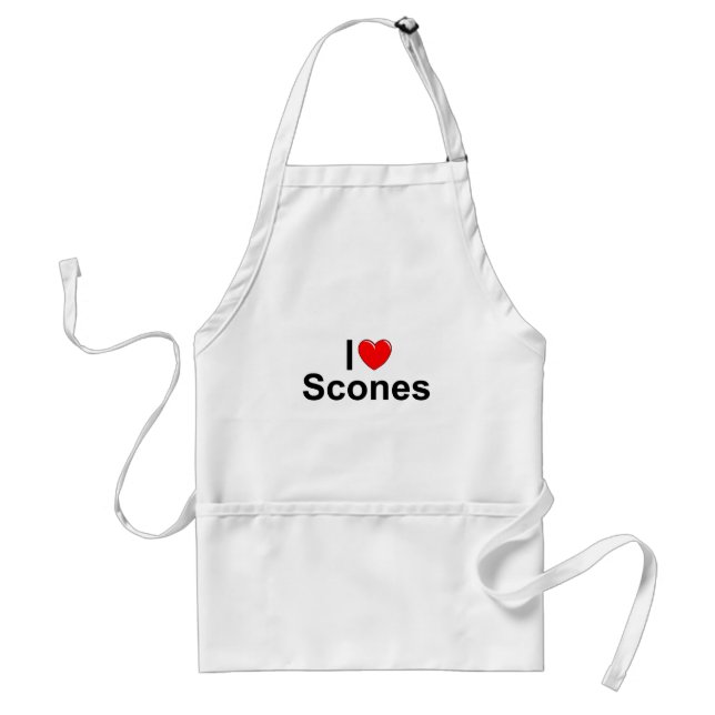 I Love (Heart) Scones Standard Apron (Front)