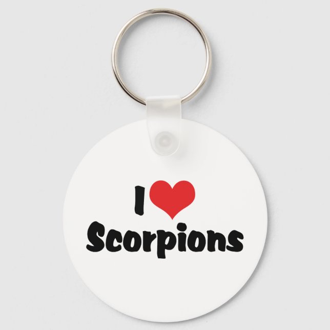 I Love Heart Scorpions Key Ring (Front)