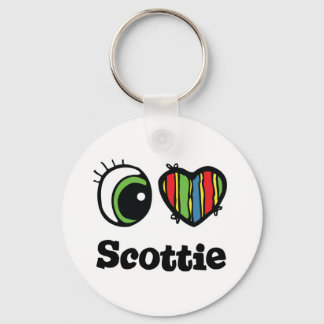 I Love (Heart) Scottie Key Ring