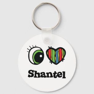 I Love (Heart) Shantel Key Ring