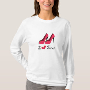 I Love (heart) Shoes Long Sleeve T-shirt