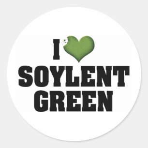 I Love Heart Soylent Green Classic Round Sticker