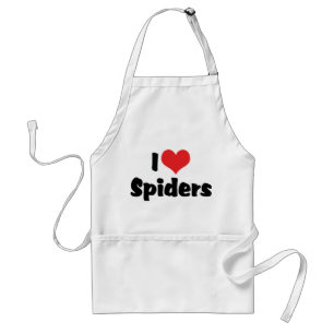 I Love Heart Spiders Standard Apron