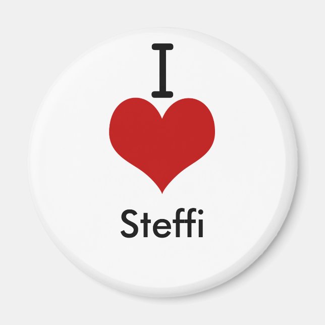 I Love (heart) Steffi Magnet (Front)
