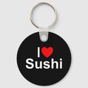 I Love (Heart) Sushi Key Ring