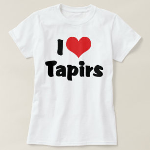 I Love Heart Tapirs T-Shirt