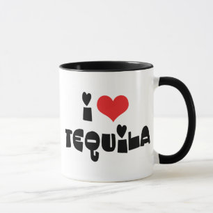 I Love Heart Tequila Mug